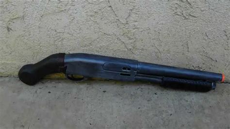 Sawed off shotgun prop - YouTube