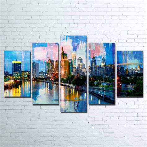 New Philadelphia Skyline Canvas Set – Legendary Wall Art