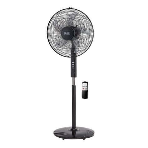 Order Black & Decker Pedestal Stand Fan With Remote Control, Black, 16 ...