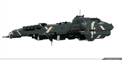 UNSC Thanatos | Concept ships, Spacecraft art, Lego ship