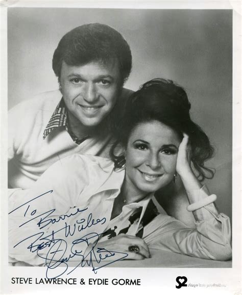 Steve & Eydie Lawrence & Gorme autograph | Signed publicity photograph by Steve and Eydie ...