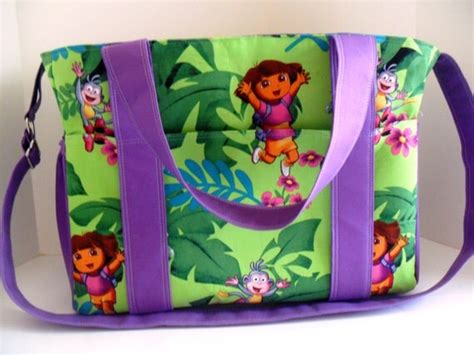 Extra Large Diaper Bag in Dora The Explorer Fabric / by fromnancy