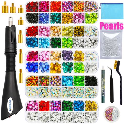 Worthofbest Hotfix Rhinestone Applicator, Bedazzler Kit, Hotfix, Bejeweled - Walmart.com