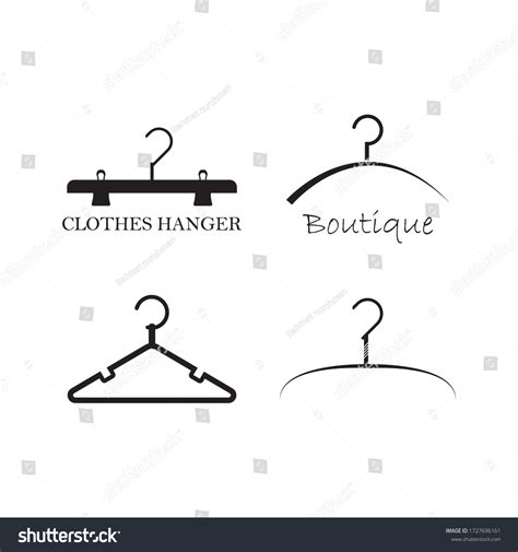 Clothes Hanger Logo Vector Illustration Design Stock Vector (Royalty Free) 1727696161 | Shutterstock