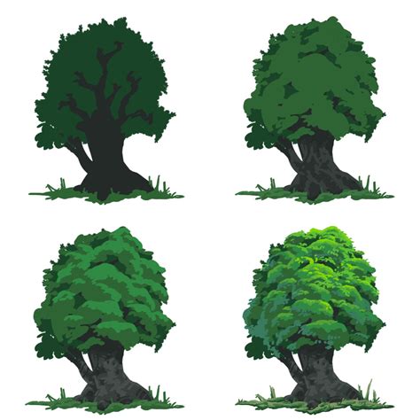 ArtStation - Tree process, Ruslan Kim | Concept art tutorial, Nature ...