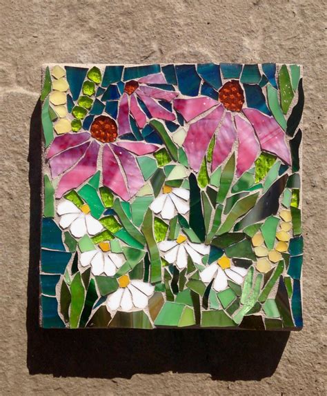 Wild Flowers: MADE TO ORDER Custom Stained Glass Mosaic home | Etsy | Stained glass mosaic art ...