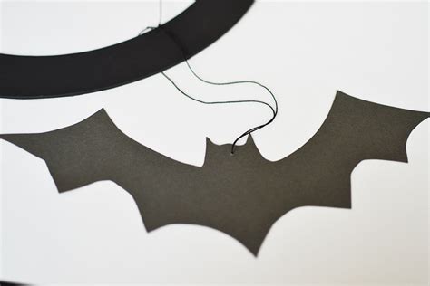 DIY Halloween Hanging Bats By Sweet Society