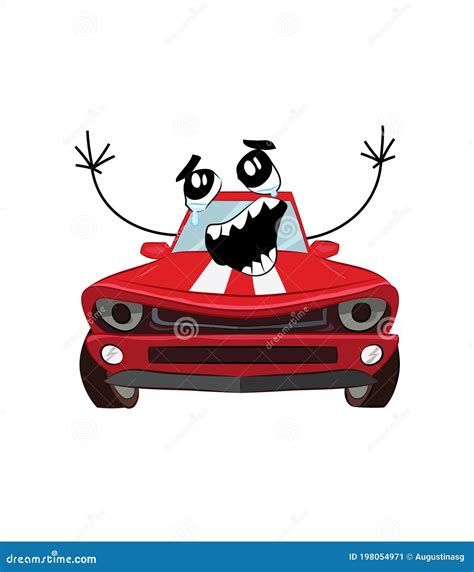 Crying Internet Meme Illustration of Mustang Car Stock Illustration - Illustration of cartoon ...