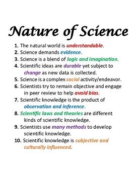 Nature of Science Poster by Kelsey Gaskins | Teachers Pay Teachers