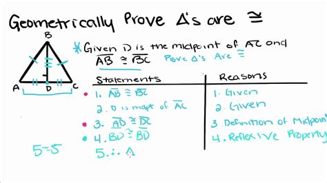 Geometry - 4 - Proving Triangles Congruent - YouTube