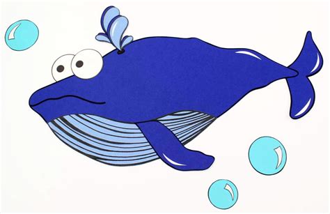 Free Printable Blue Whale Craft - Mama Likes This