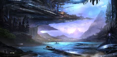 Download Sci Fi Landscape 4k Ultra HD Wallpaper by Alex Ruiz
