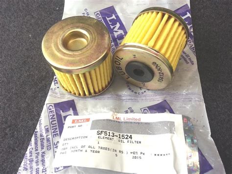 1 FILTRO OLIO LML star125/150/151 4T 125/151 4T AUTOMATICA SF513-1524 ----- Oil Filter, Oils, Ebay