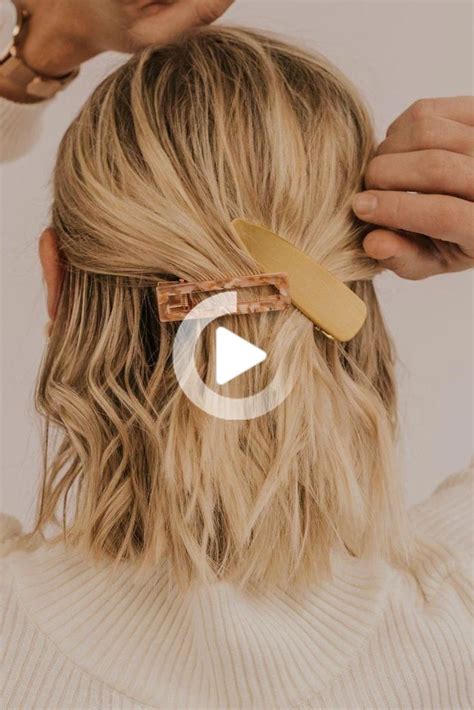 Always With You Barrette Set in 2020 | Clip hairstyles, Short hair styles easy, Cute hairstyles ...