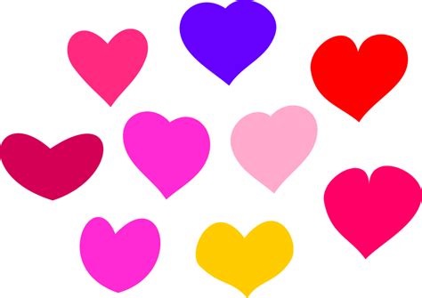 Hearts | Free Stock Photo | Illustration of colorful hearts | # 12898