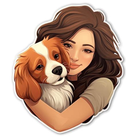 Premium Photo | Cute dog sticker