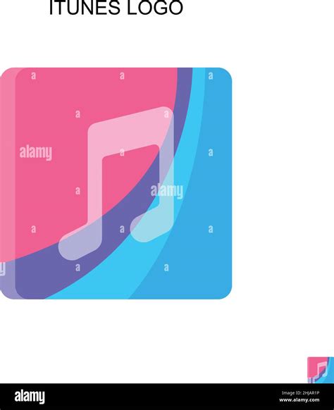 Itunes logo Simple vector icon. Illustration symbol design template for ...