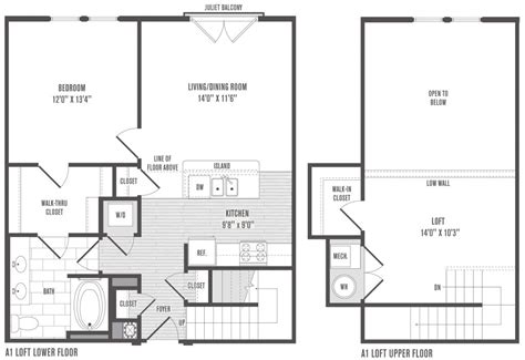 Lovely One Bedroom Loft House Plans - New Home Plans Design