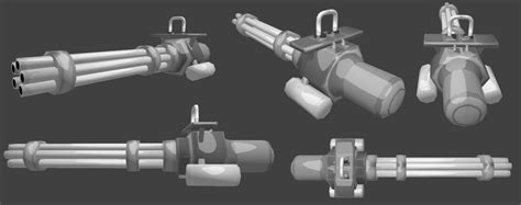 cartoon minigun 3D model by jach-marsdonpony on DeviantArt