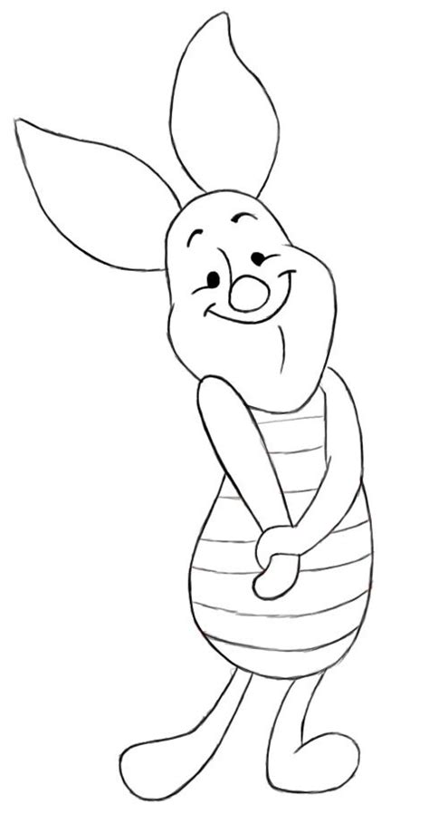 piglet outline - Google Search | Disney art drawings, Easy disney ...