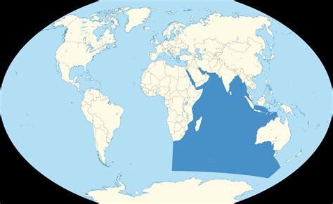 Indian Ocean Map Blank