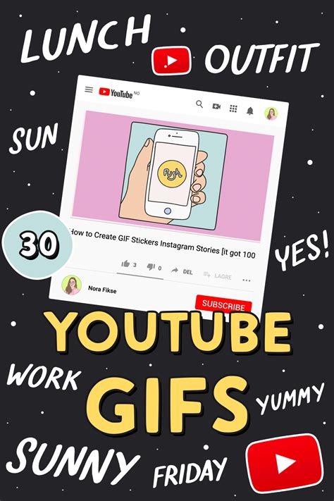 White wiggle animated text gifs for Youtube videos and Instagram ...