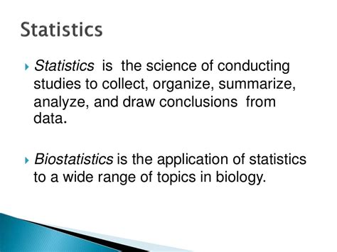 Biostatistics