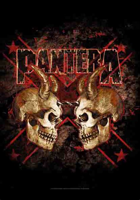 Pantera Double Skull Flag Novelties | Loudtrax