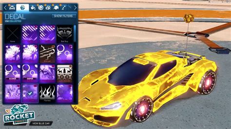 All 16 Rocket League Black Market Decals On Cyclone - Mainframe, Fire God & All Mystery Decals ...