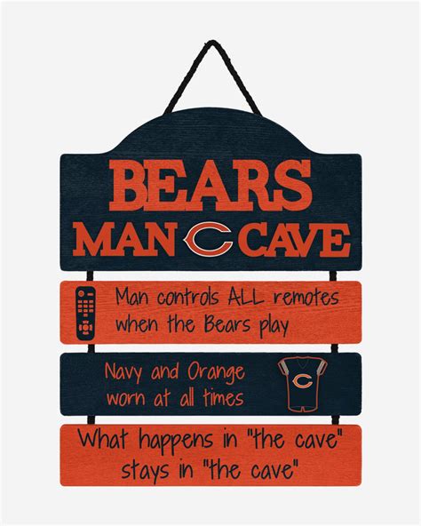 Chicago Bears Mancave Sign FOCO