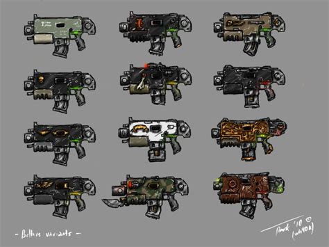 M43 Bolter variants | Warhammer 40k, Warhammer 40k artwork, Warhammer art