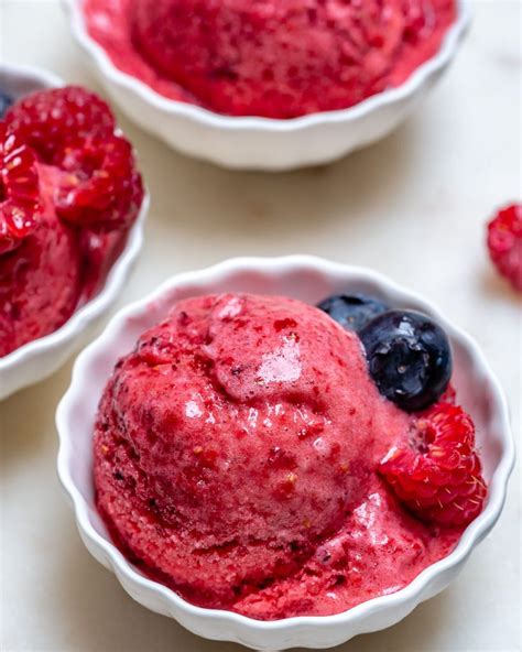 Healthy Mixed Berry Sorbet for a Sweet Clean Eating Treat! | Clean Food ...