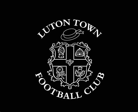 Luton Town Club Logo Symbol White Premier League Football Abstract ...