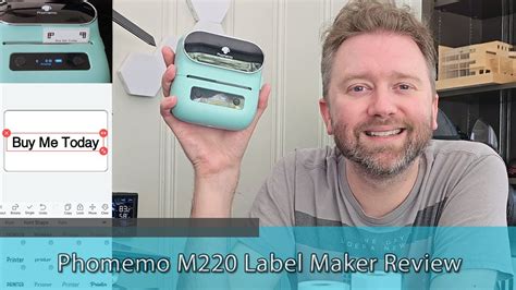 PORTABLE INK FREE CUSTOM LABELS - Phomemo M220 Label Maker Review - YouTube