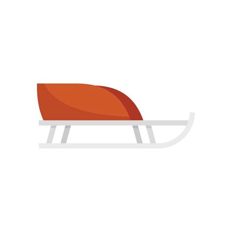 Reindeer sleigh icon flat vector. Santa sledge 17336957 Vector Art at Vecteezy