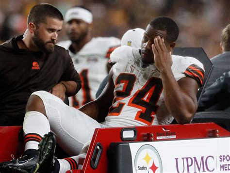 Nick Chubb suffers knee injury, expected to miss season: Why ESPN chose not to show the replay ...