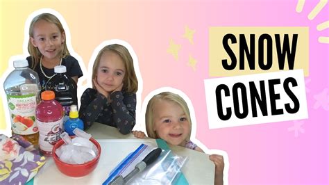 Our Tasty Homemade Snow Cones! - YouTube