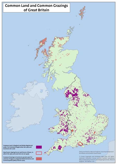 National trust UK map - Map of UK national trust (Northern Europe - Europe)