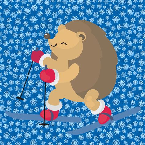 Bear Character Snow Skiing Free Stock Photo - Public Domain Pictures