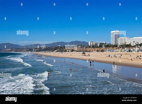 Santa Monica Beach, Los Angeles, California, USA Stock Photo - Alamy