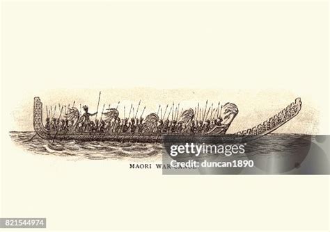 Maori War Canoe 19th Century High-Res Vector Graphic - Getty Images