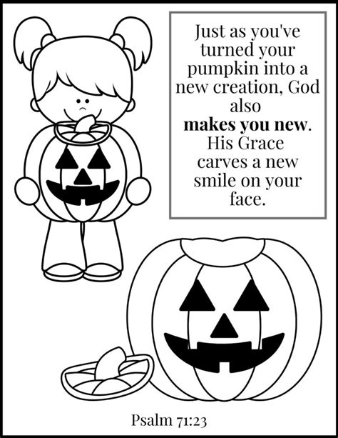 Christian Halloween Coloring Pages