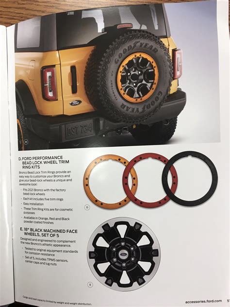 Ford Bronco Accessories Catalog w/ Part Numbers and Retail Pricing ...