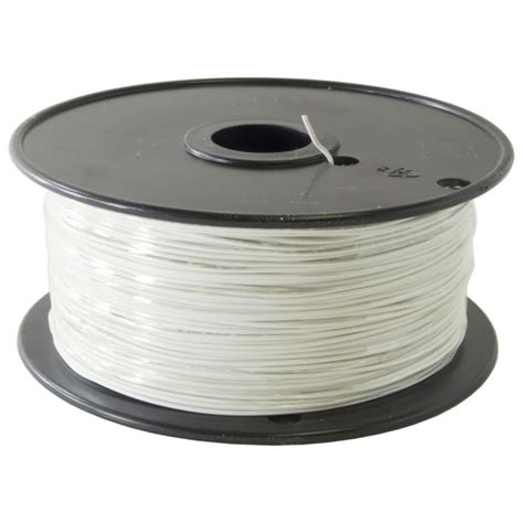 1000 Foot, 22 Gauge Stranded Hook Up Wire - White - Walmart.com ...