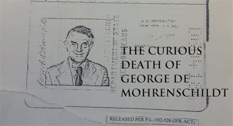 The Mysterious Death of George de Mohrenschildt — RJ Patterson