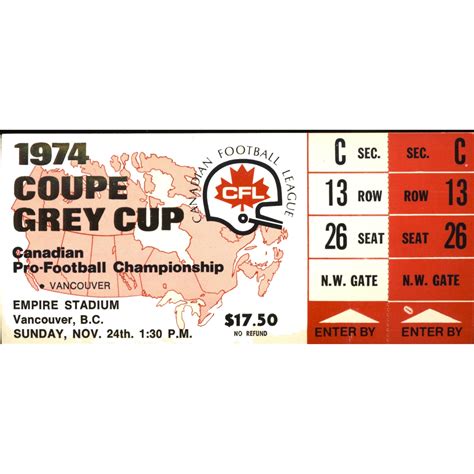 Grey Cup Tickets - Canadian Football Hall of Fame