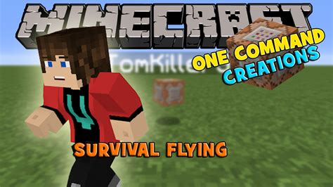 SURVIVAL FLYING [ONE COMMAND CREATION] Minecraft Project