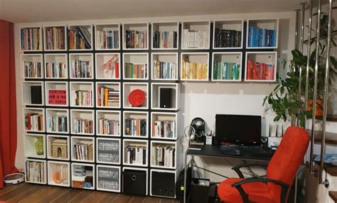 DIY IKEA Cube Bookcase with EKET Shelves