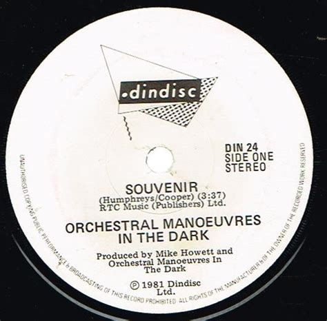 Orchestral Manoeuvres In The Dark – Souvenir (1981, Vinyl) - Discogs