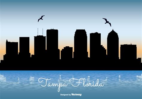 Tampa Florida Skyline Illustration - Download Free Vector Art, Stock ...